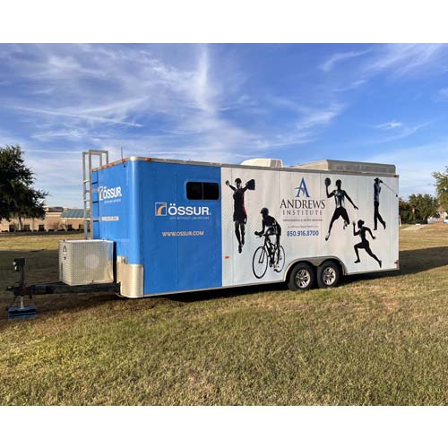 Another view of a sports medicine mobile vehicle